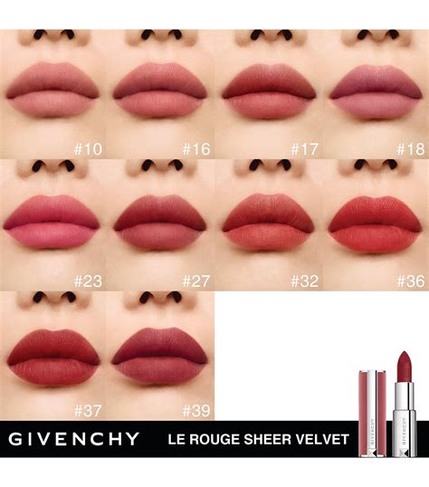 givenchy le rouge sheer velvet 52|Givenchy le rouge deep velvet.